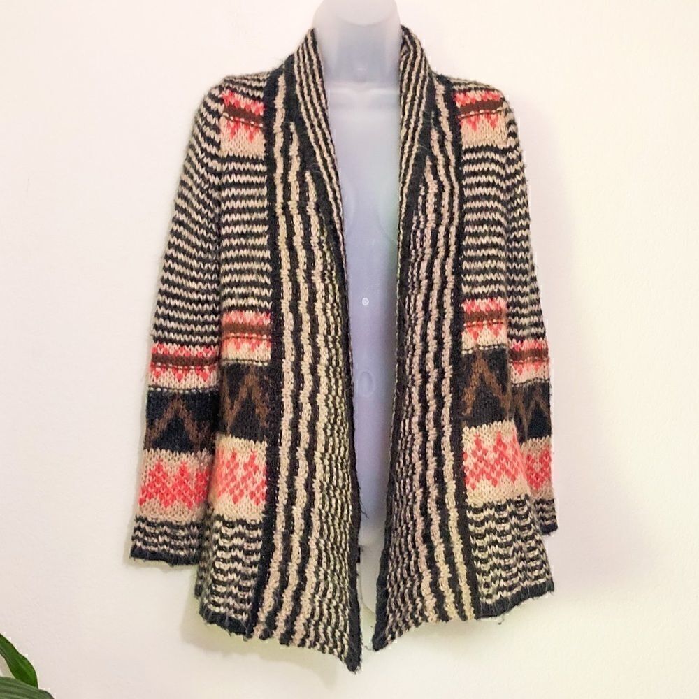 Pink Republic Aztec Cardigan XS